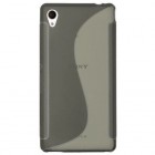 Sony Xperia M4 Aqua skaidrus (permatomas) kieto silikono TPU dėklas - nugarėlė