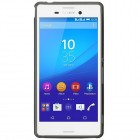 Sony Xperia M4 Aqua skaidrus (permatomas) kieto silikono TPU dėklas - nugarėlė