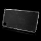 Sony Xperia M4 Aqua skaidrus (permatomas) kieto silikono TPU ploniausias pasaulyje bespalvis dėklas