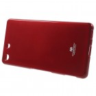 Sony Xperia M5 Mercury raudonas kieto silikono tpu dėklas - nugarėlė