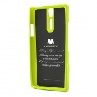 Mercury TPU kieto silikono žalias Sony Xperia S dėklas - nugarėlė