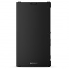 Oficialius Sony Xperia T3 Style Cover Stand juodas atverčiamas dėklas SCR16