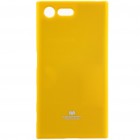 Sony Xperia X Compact (F5321) geltonas Mercury kieto silikono (TPU) dėklas