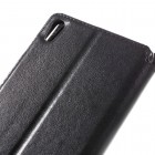 Roar Noble atverčiamas Sony Xperia XA Ultra (F3212, F3216) juodas odinis dėklas