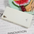 Sony Xperia XA1 Mercury baltas kieto silikono tpu dėklas - nugarėlė