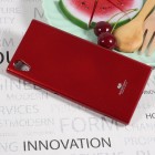 Sony Xperia XA1 Mercury raudonas kieto silikono tpu dėklas - nugarėlė