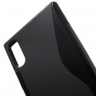 Sony Xperia XZ (Xperia XZs) kieto silikono TPU juodas dėklas - nugarėlė