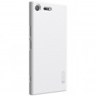 Nillkin Frosted Shield Sony Xperia XZ Premium (Xperia XZ Premium Dual) baltas plastikinis dėklas + apsauginė ekrano plėvelė