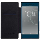 Prabangus „Nillkin“ Qin serijos juodas odinis atverčiamas Sony Xperia XZ Premium (Xperia XZ Premium Dual) dėklas - knygutė