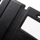 Roar Noble atverčiamas Sony Xperia XZ juodas odinis dėklas