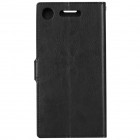 Sony  Xperia XZ1 Compact atverčiamas juodas odinis dėklas, knygutė - piniginė