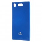 Sony Xperia XZ1 Compact Mercury mėlynas kieto silikono TPU dėklas - nugarėlė