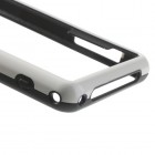 Baltas Sony Xperia Z1 compact TPU dėklas (bamperis)