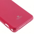 Sony Xperia Z1 Compact rožinis Mercury kieto silikono (TPU) dėklas