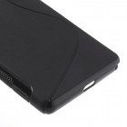 Sony Xperia Z2 (D6503, D6502, D6543) „S-Line“ kieto silikono TPU juodas dėklas - nugarėlė