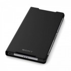 Oficialius Sony Xperia Z2 Style Cover Stand juodas atverčiamas dėklas SCR10