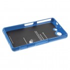 Sony Xperia Z3 Compact tamsiai mėlynas Mercury kieto silikono (TPU) dėklas