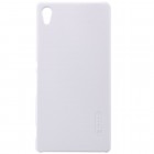 Sony Xperia Z3+ Plius Nillkin Frosted Shield baltas plastikinis dėklas + apsauginė ekrano plėvelė