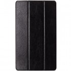 Sony Xperia Z3 Tablet Compact atverčiamas juodas odinis dėklas (sulankstomas)
