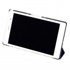 Sony Xperia Z3 Tablet Compact atverčiamas juodas odinis dėklas (sulankstomas)