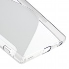 Sony Xperia Z5 Premium kieto silikono TPU skaidrus pilkas dėklas - nugarėlė