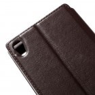 Roar Noble atverčiamas Sony Xperia Z5 Premium (Sony Xperia Z5 Premium Dual) rudas odinis dėklas