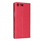 „Silk“ Skin serijos Sony Xperia XZ Premium raudonas odinis atverčiamas dėklas