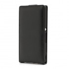 Atverčiamas Sony Xperia Z  juodas odinis dėklas