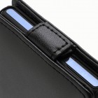 Atverčiamas Sony Xperia Z  juodas odinis dėklas