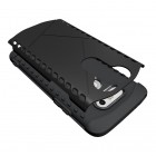 Sustiprintos apsaugos LG G5 H850 juodas kieto silikono (TPU) ir plastiko dėklas