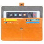 Universali oranžinė odinė kompiuterinės planšetės įmautė, vokas, 8 colių planšetėms