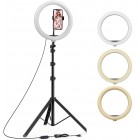 „Tripod“ LED Ring Fill Light telefono laikiklis - asmenukių fotografavimo stovas