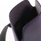 Universali tamsiai violetinė odinė įmautė - dėklas (L+ dydis)