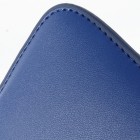 Universali tamsiai mėlyna odinė įmautė - dėklas (L+ dydis)