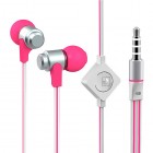 „Wallytech“ rožinės įkišamos į ausis ausinės (baltos)