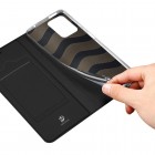 Xiaomi 11T (11T Pro) „Dux Ducis“ Skin serijos juodas odinis atverčiamas dėklas - knygutė