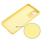Xiaomi 12 Lite Shell kieto silikono (TPU) dėklas geltonas - nugarėlė