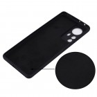 Xiaomi 12 Pro Shell kieto silikono TPU juodas dėklas - nugarėlė