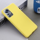 Xiaomi 12 Shell kieto silikono TPU geltonas dėklas - nugarėlė