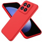 Xiaomi 14 Pro Shell kieto silikono (TPU) dėklas raudonas - nugarėlė