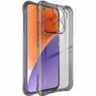 Xiaomi 15 "Imak" sustiprintos apsaugos kieto silikono TPU skaidrus, pilkas dėklas - nugarėlė