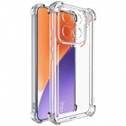 Xiaomi 15 "Imak" sustiprintos apsaugos kieto silikono TPU skaidrus, permatomas dėklas - nugarėlė