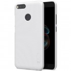 Nillkin Frosted Shield Xiaomi Mi A1 ir Mi 5X baltas plastikinis dėklas + apsauginė ekrano plėvelė