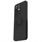 Xiaomi Mi 11 Lite Shell Kickstand kieto silikono TPU juodas dėklas - nugarėlė