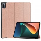 Xiaomi Pad 5 atverčiamas auksinis odinis dėklas (sulankstomas)