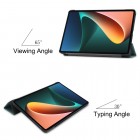 Xiaomi Pad 5 atverčiamas žalias odinis dėklas (sulankstomas)
