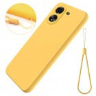 Xiaomi Redmi 13C (Poco C65) Shell kieto silikono (TPU) dėklas geltonas - nugarėlė