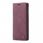 Xiaomi Poco F2 Pro CaseMe Retro solidus atverčiamas bordo odinis dėklas - knygutė