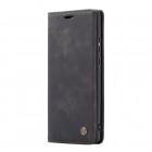Xiaomi Poco F2 Pro CaseMe Retro solidus atverčiamas juodas odinis dėklas - knygutė