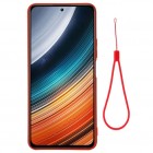 Xiaomi Poco F4 5G Shell kieto silikono (TPU) dėklas raudonas - nugarėlė